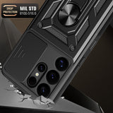 Husa pentru Samsung Galaxy S25 Ultra, Techsuit CamShield Series, albastru