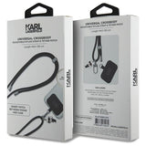 Karl Lagerfeld, Crossbody Cord (Klucnmsckik), Universal, Nylon, 150cm, Ikonik Negru