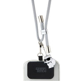 Karl Lagerfeld, Crossbody Cord (Klucnmsckig), Universal, Nylon, 150cm, Choupette Gri