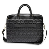 Geanta laptop Guess Quilted (GUCB15QLBK), 15-16, Mosaique Pattern, Detasabil Curea de umar, Reglabil, negru