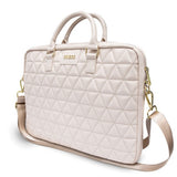 Geanta laptop Guess Quilted (GUCB15QLPK), 15-16, Mosaique Pattern, Detatchable Curea de umar, Reglabil, roz