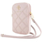 Guess Universal Phone Pouch Zip Quilted 4G (Guwbzpsqssgp), Universal, reglabil Strap, Zip Closure, Roz
