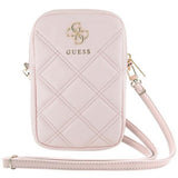 Guess Universal Phone Pouch Zip Quilted 4G (Guwbzpsqssgp), Universal, reglabil Strap, Zip Closure, Roz