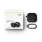Husa casti pentru AirPods 4, Ringke, Protection Case Onyx Magnetic Non Slip Texture Carabiner Hole Sage, verde