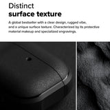 Husa casti pentru AirPods 4, Ringke, Protection Case Onyx Magnetic Non Slip Texture Carabiner Hole Warm, gri
