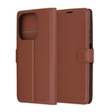 Husa pentru OPPO A40 4G, Techsuit Leather Folio, maro