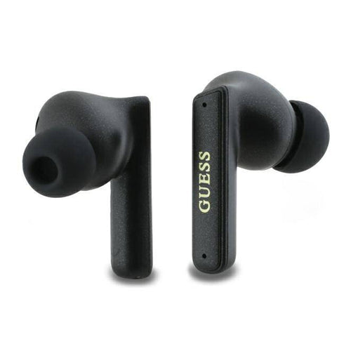 Casti wireless Guess Capsule Printed Logo (GUTWST88MCTGK), In-ear, Bluetooth, TWS, negru