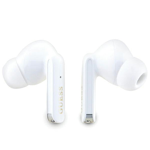 Casti wireless Guess (Gutwshdgkeep), Bluetooth 5.3, TWS, USB-C, cu Docking station, IPX4, roz