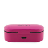 Casti wireless Guess (GUTWST31EM), Bluetooth 5.0, TWS, USB-C, cu Afisaj LED, Docking station, IPX4, magenta