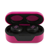 Casti wireless Guess (GUTWST31EM), Bluetooth 5.0, TWS, USB-C, cu Afisaj LED, Docking station, IPX4, magenta