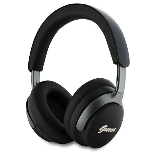 Casti wireless Guess Metal Script Logo (GUBHC22PSFCSMK), Bluetooth, ANC, On-ear, negru