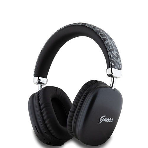 Casti wireless Guess Gcube Metallic Script Logo (GUBHK1GCTCSK), Over-ear Casca, Bluetooth 5.3, 400mAh, negru