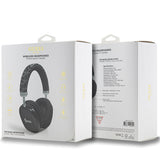 Casti wireless Guess Gcube Metallic Script Logo (GUBHK1GCTCSK), Over-ear Casca, Bluetooth 5.3, 400mAh, negru