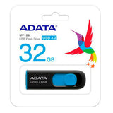 Adata Memory Stick (AUV128-32G-RBE), USB 3.0 Flashdrive, 32GB, Black / Albastru