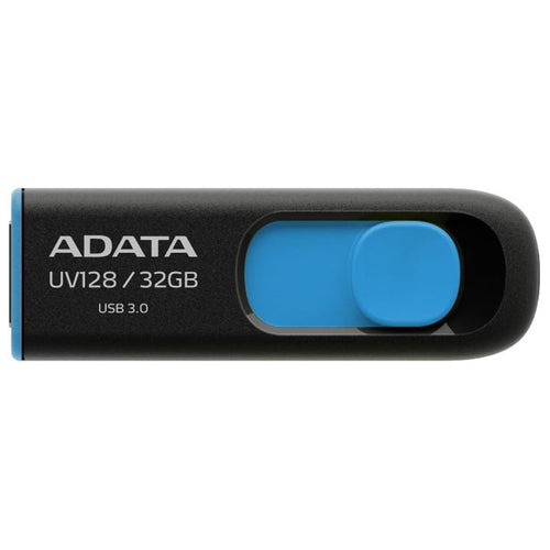 Adata Memory Stick (AUV128-32G-RBE), USB 3.0 Flashdrive, 32GB, Black / Albastru