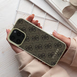 Husa pentru iPhone 16 Plus, Guess Hardcase 4G Charms Collection (GUHCP16MGF4GGR), negru