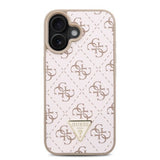 Husa pentru iPhone 16 Plus, Guess Hardcase 4G Triangle Metal Logo (GUHCP16MPG4GPH), negru