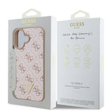 Husa pentru iPhone 16 Plus, Guess Hardcase 4G Triangle Metal Logo (GUHCP16MPG4GPH), negru