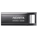 Adata Memory Stick (Aroy-UR340-32GBK), USB 3.2 Flashdrive, 32GB, 100MB/s, Metallic Negru