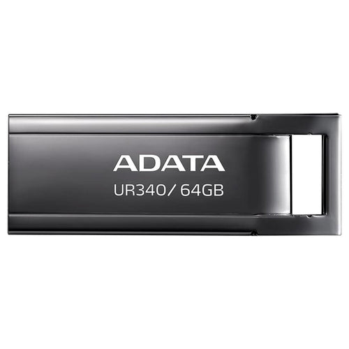 Adata Memory Stick (Aroy-UR340-64GBK), USB 3.2 Flashdrive, 64GB, 100MB/s, Metallic Negru