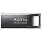 Adata Memory Stick (Aroy-UR340-64GBK), USB 3.2 Flashdrive, 64GB, 100MB/s, Metallic Negru