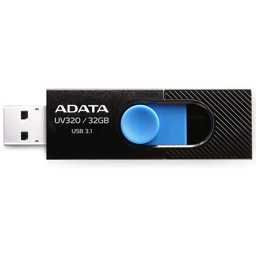 Adata Memory Stick (AUV320-32G-Rbkbl), USB 3.1 Flashdrive, 32GB, Black / Albastru