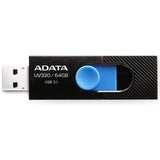 Adata Memory Stick (AUV320-64G-Rbkbl), USB 3.1 Flashdrive, 64GB, Black / Albastru