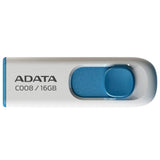 Adata Memory Stick (AC008-16G-RWE), USB 2.0 Flashdrive, 16GB, White / Albastru