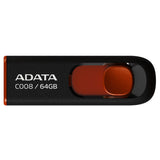 Adata Memory Stick (AC008-64G-RKD), USB 2.0 Flashdrive, 64GB, Black / Rosu