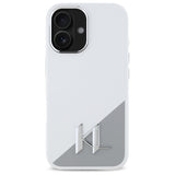 Husa pentru iPhone 16, Karl Lagerfeld Silicone (KLHMP16SSCMKMPCH), alb