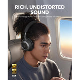 Casti wireless Anker SoundCore Space One Pro (A3062G11), Bluetooth 5.3, Active Anulare zgomot, Hi-Res, negru