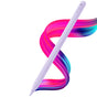 Stylus pen Techsuit (AC10SH), pentru iPad, Bluetooth, Type-C, 125mAh, Respingere palma, Replaceable Apple Nib, mov