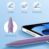 Stylus pen Techsuit (AC10SH), pentru iPad, Bluetooth, Type-C, 125mAh, Respingere palma, Replaceable Apple Nib, negru