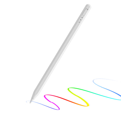 Stylus pen Techsuit (AX10-T), pentru iPad, Type-C, Respingere palma, Tilt Sensitivity, Side Adsorption, 125mAh, alb