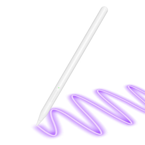 Stylus pen Techsuit (V15), pentru iPad, Find My Pen App, Bluetooth, Type-C, Respingere palma, Tilt Sensitivity, 130mAh, alb
