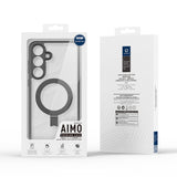 Husa pentru Samsung Galaxy S25, Dux Ducis Aimo MagSafe Magnetic Stand, negru