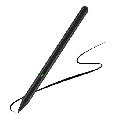 Stylus pen Techsuit (C581-C), Microsoft Surface, Type-C, Respingere palma, Tilt Sensitivity, Side Adsorption, 90mAh, negru