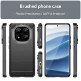 Husa pentru Xiaomi Redmi Note 14 Pro+ 5G, Techsuit Carbon Silicone, albastru