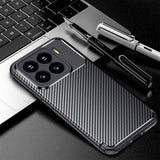Husa pentru Xiaomi 15 Pro, Techsuit CarbonFiber, negru