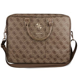 Geanta laptop Guess 4G Big Logo (GUCB15G4GFBR), 15, Luxurious Saffiano Piele, Detasabil Strap, Reglabil, maro