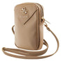 Guess Universal Phone Pouch Zip Triangle 4G (Guwbzpgstegd), Universal, reglabil Strap, Zip Closure, Light Auriu