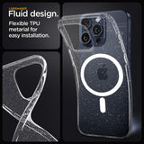 Husa pentru iPhone 13 Pro, Techsuit SparkleSkin MagSafe Series, transparenta