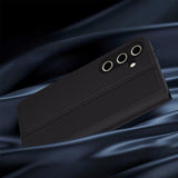 Husa pentru Samsung Galaxy S24 FE, Techsuit Magskin Book, negru