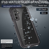 Husa pentru Samsung Galaxy A16 4G, ShellBox Waterproof IP68 Case, negru