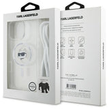 Husa pentru iPhone 16, Karl Lagerfeld IML Crossbody MagSafe (KLHMP16SHCCHNT), transparenta