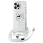 Husa pentru iPhone 16, Karl Lagerfeld IML Crossbody MagSafe (KLHMP16SHCCHNT), transparenta