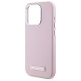 Husa pentru iPhone 15 Pro Max, Karl Lagerfeld Leather MagSafe (KLHMP15XPGMSRPP), roz