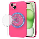 Husa pentru iPhone 15 Plus, Techsuit SoftFlex MagSafe, fucsia
