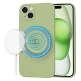 Husa pentru iPhone 15 Plus, Techsuit SoftFlex MagSafe, verde