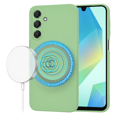 Husa pentru Samsung Galaxy A16 4G, Techsuit SoftFlex MagSafe, verde deschis